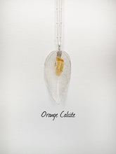 Load image into Gallery viewer, Silver leaf necklace
