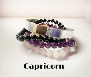 Zodiac sign bracelet set