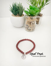 Load image into Gallery viewer, Red Agate single strand bracelet
