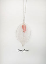 Load image into Gallery viewer, Silver leaf necklace
