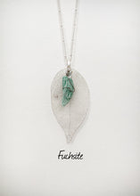 Load image into Gallery viewer, Silver leaf necklace
