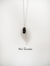 Load image into Gallery viewer, Silver leaf necklace
