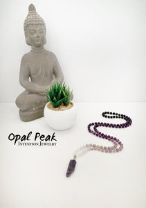 Crown Chakra Ombré Mala Necklace