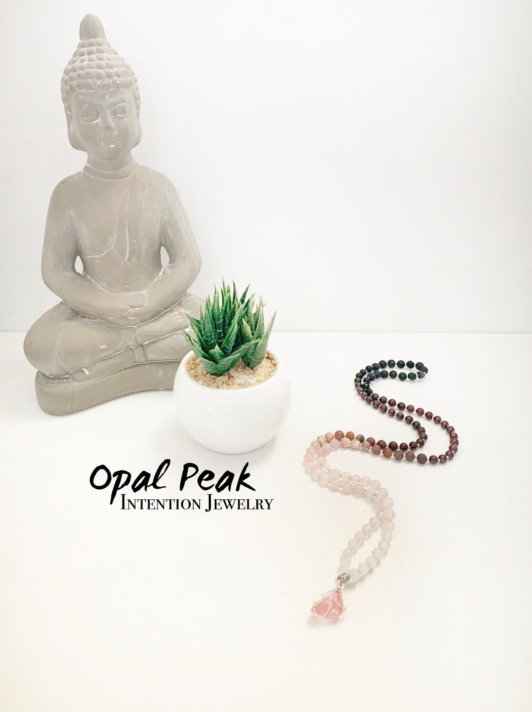 Root Chakra Ombré Mala Necklace